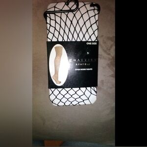 CHATTIES LEGWEAR-OPEN WORK TIGHTS (2) PAIRS